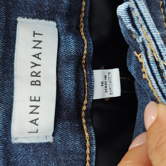 Lane Bryant Denim Jeans Size 16 Cropped Flex Magic Waist Band Tight Tummy - Picture 2 of 6